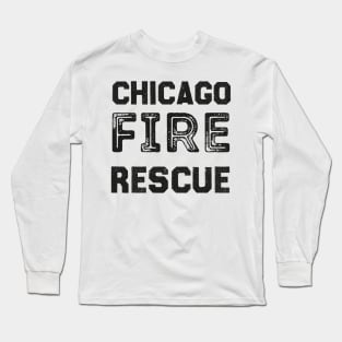 Fire Department Rescue Team Chicago Illinois Long Sleeve T-Shirt